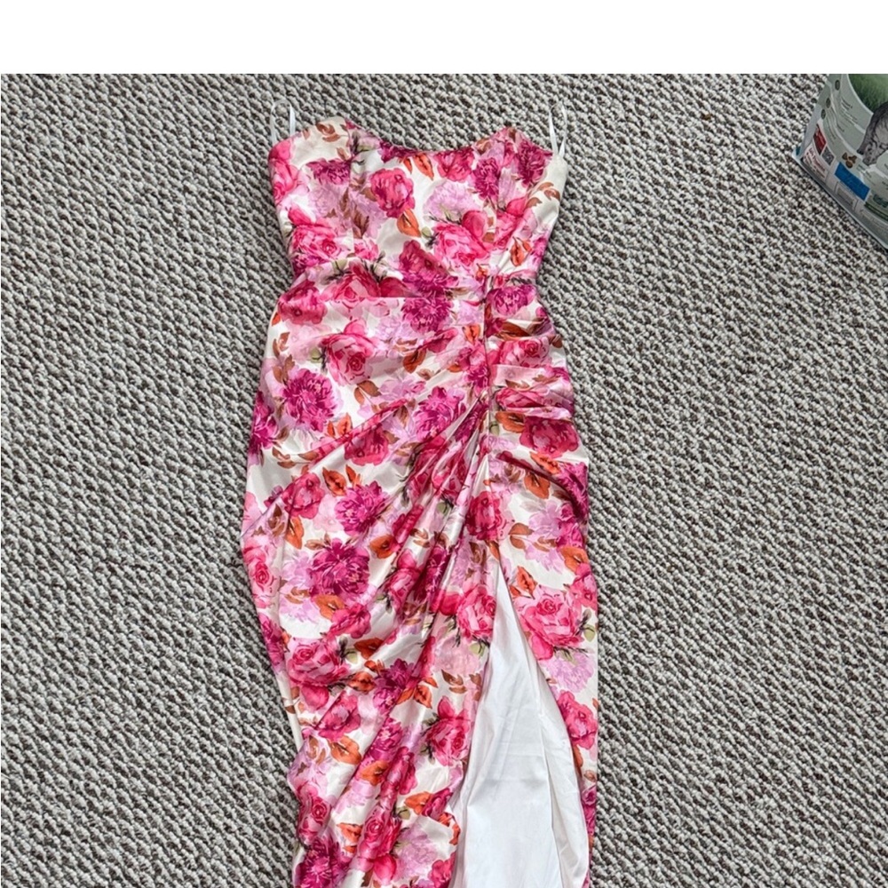 Floral Pink Mini Dress